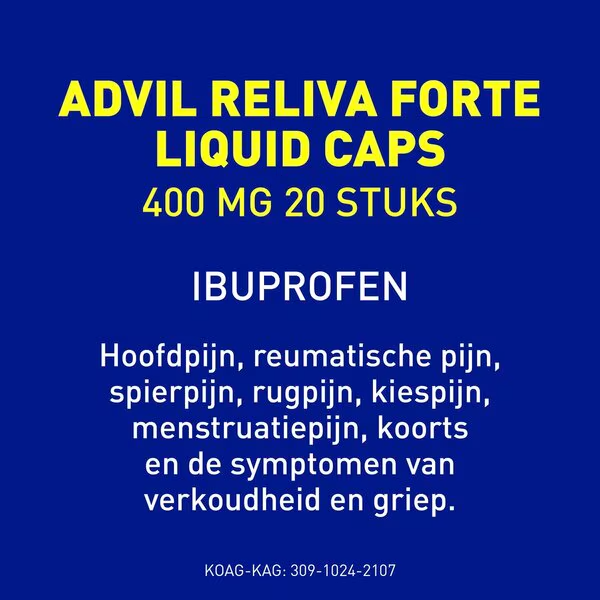 Advil Reliva Forte 400mg Liquid-Caps