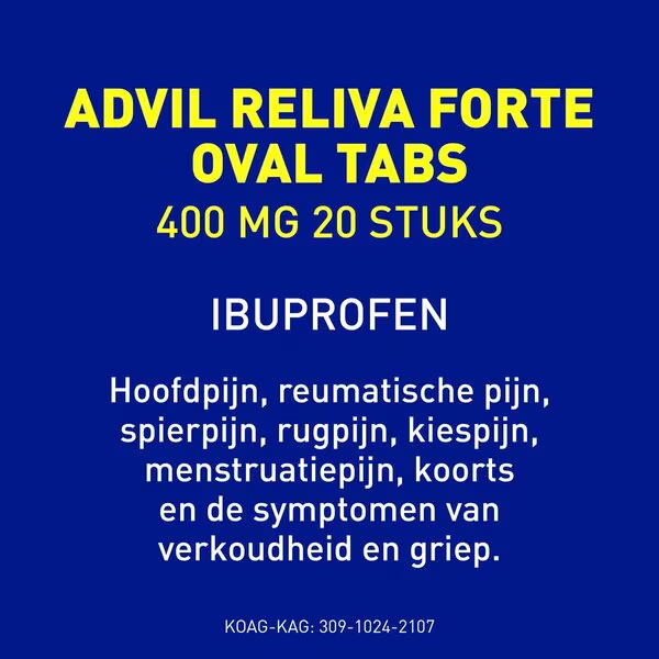 Advil Reliva Forte 400mg Oval-Tabs
