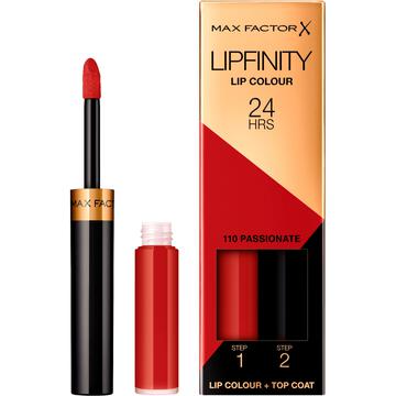 Max Factor Lipfinity Lip Colour 110 Passionate – Langhoudende Vloeibare Lipstick