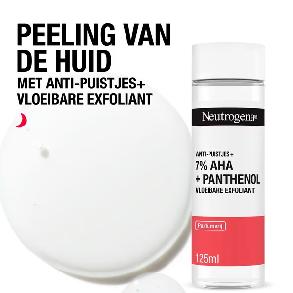 Neutrogena Anti-Puistjes+ 7% AHA + Panthenol Vloeibare Exfoliant