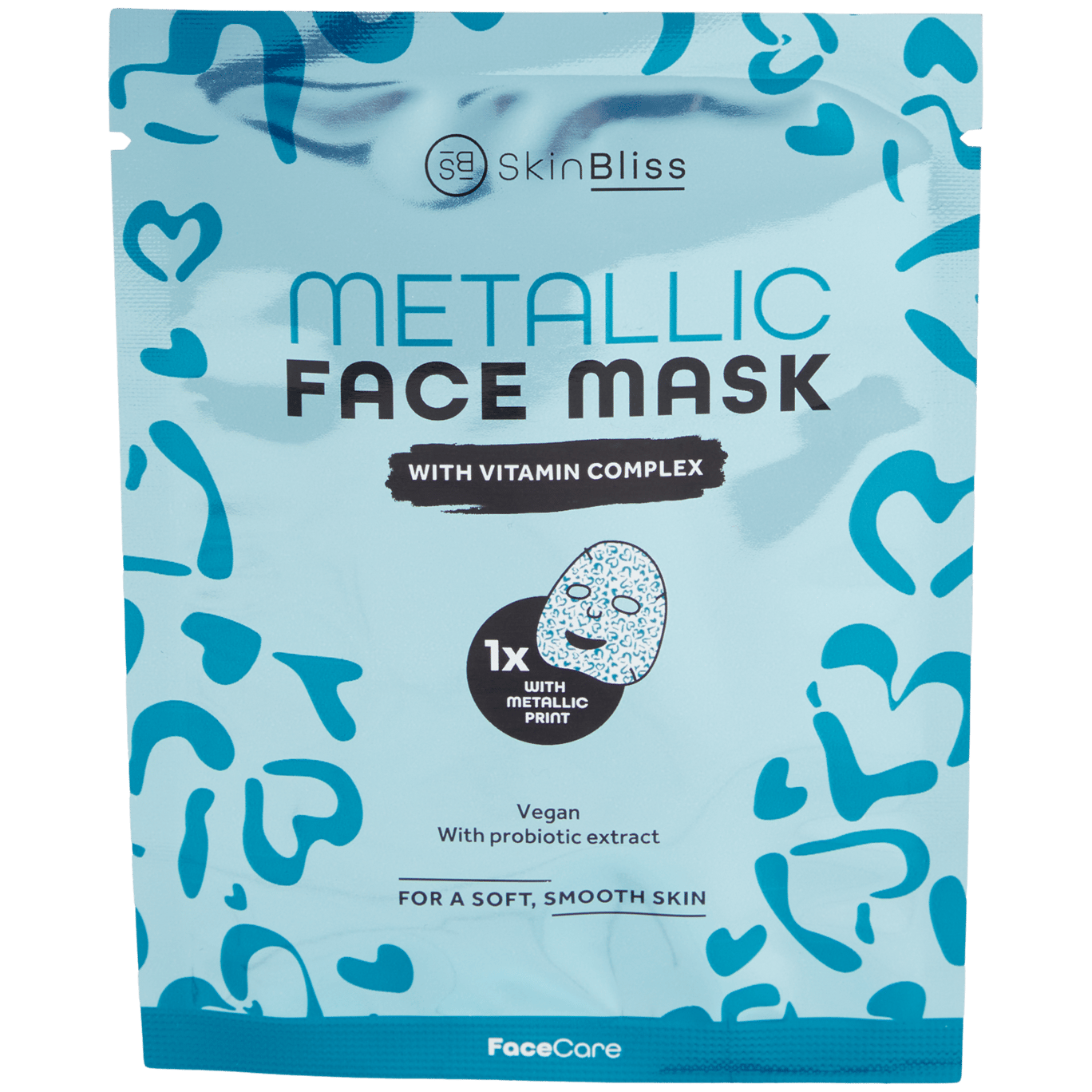 Skin Bliss Gezichtsmasker Metallic