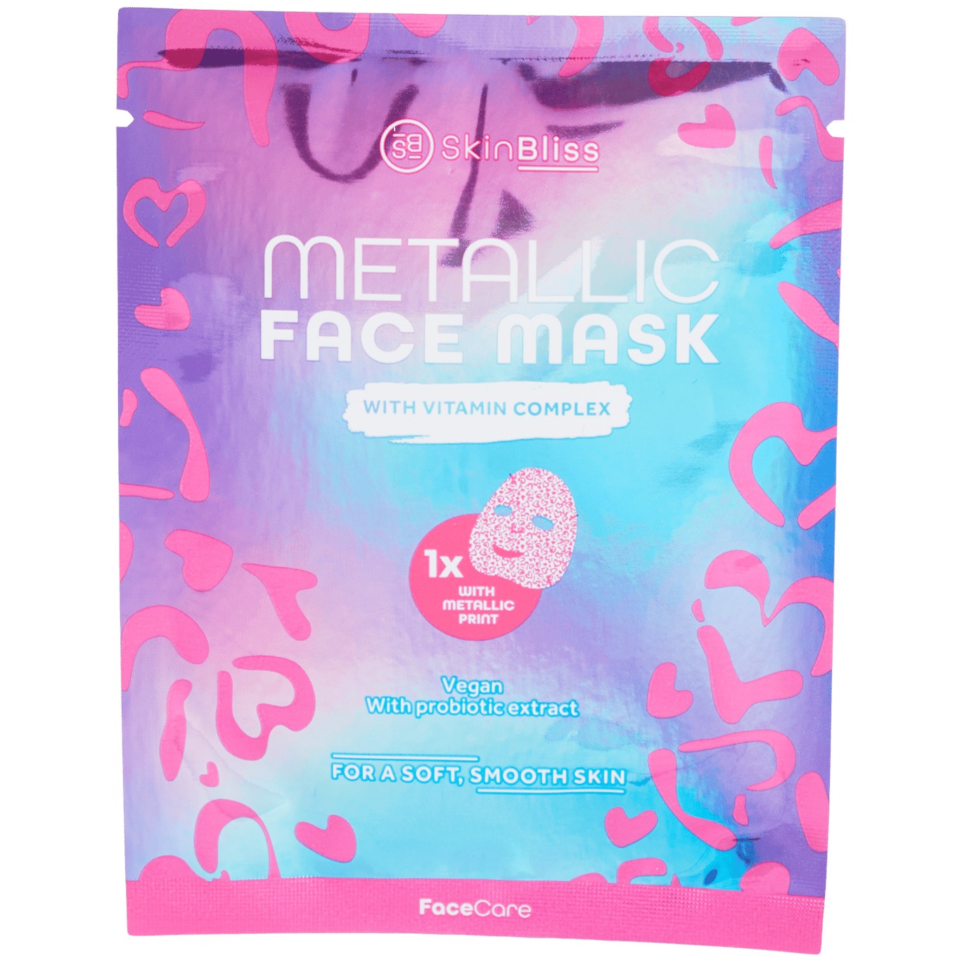 Skin Bliss Gezichtsmasker Metallic